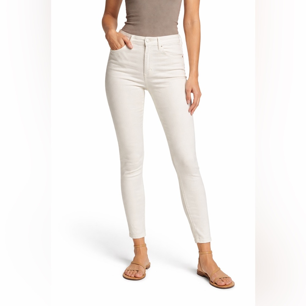 Mother The Looker Crop Jeans Women’s 25 White Skinny Denim